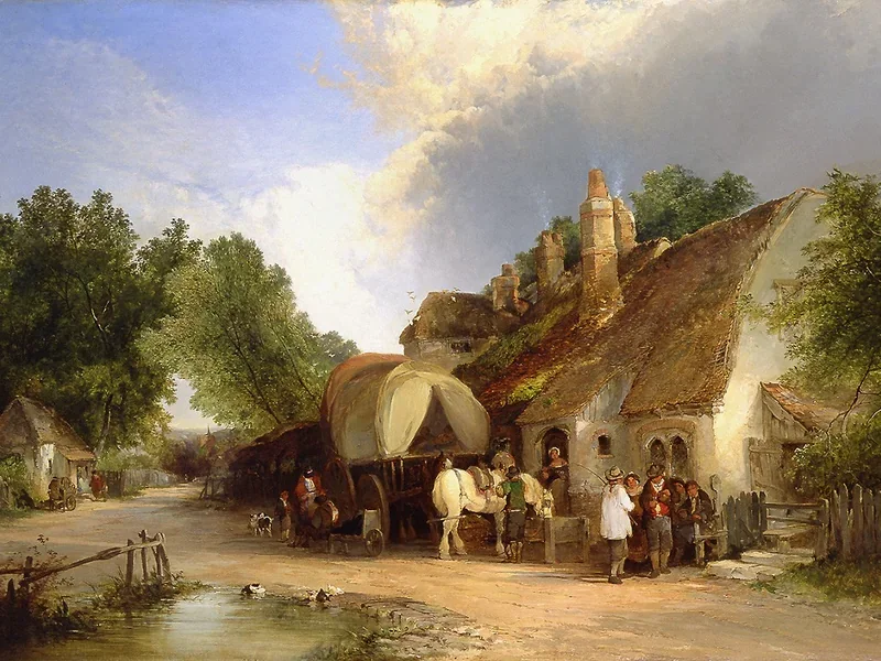 1807-Edward Charles Williams - La vecchia locanda di strada